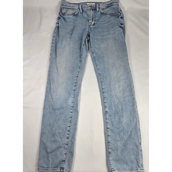 FRAME L'Homme Slim Jeans Light Wash Denim Casual Pants Mens Size 30x32‎ - Picture 1 of 16